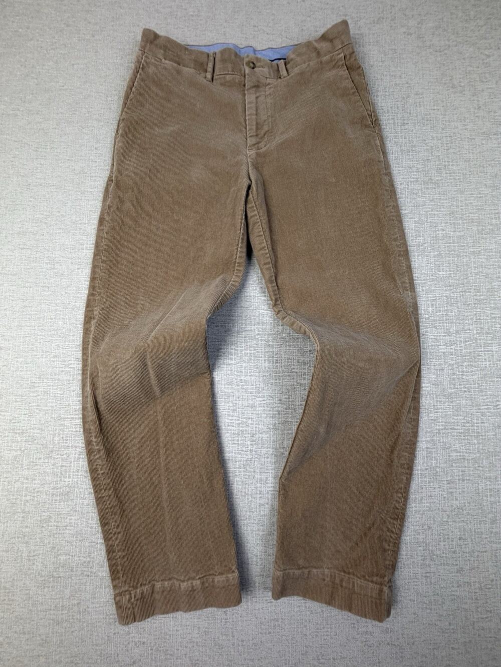Polo Ralph Lauren Men’s 30x28 Brown Corduroy Pants Classic Fit Stretch